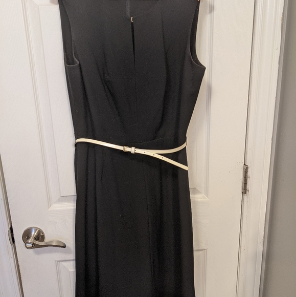 Calvin Klein black dress with belt - Picture 7 of 7